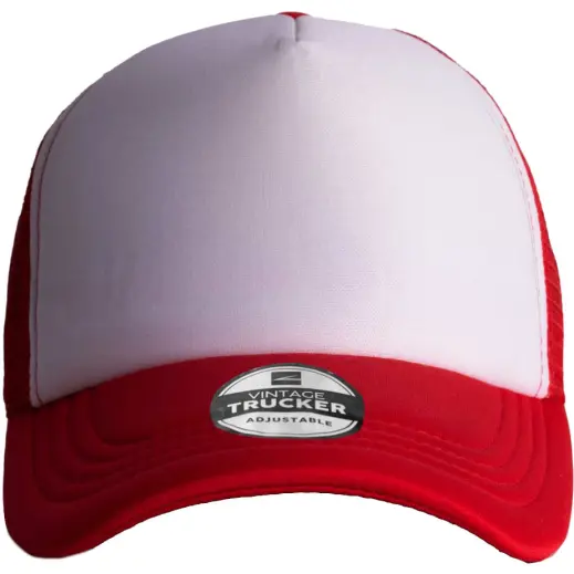 FWRD Vintage Trucker Two-Tone Cap Red-White
